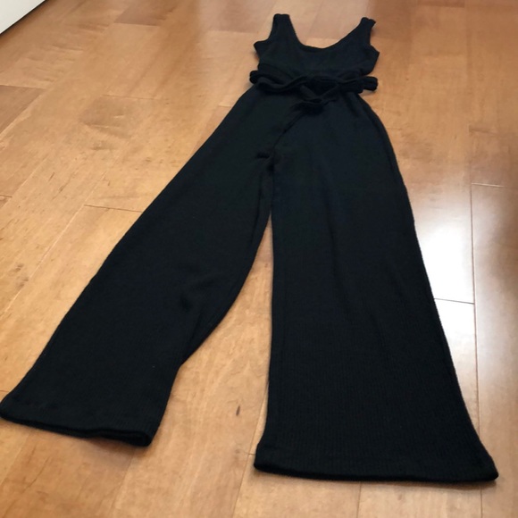 TOPSHOP black knit jumpsuit - Picture 4 of 6